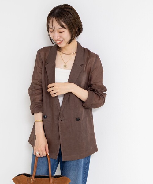 セール】ウォッシャブルシアーラミーダブルジャケット