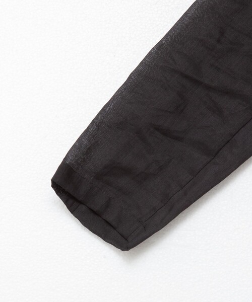 NOLLEY’S（ノーリーズ）の「ウォッシャブルシアーラミーダブルジャケット（テーラードジャケット・レディース・ブラウン/ブラック・38）」の11枚目の写真