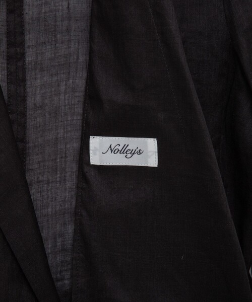 NOLLEY’S（ノーリーズ）の「ウォッシャブルシアーラミーダブルジャケット（テーラードジャケット・レディース・ブラウン/ブラック・38）」の12枚目の写真
