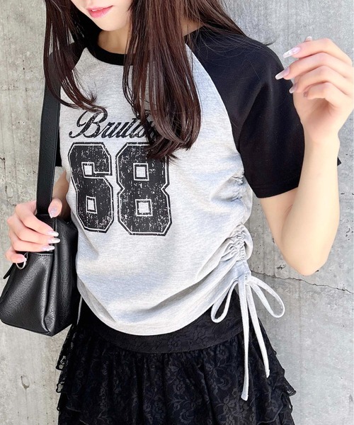 シャルボン ナンバリング Tシャツ ラグラン S ランニング シャルボン ナンバリング Tシャツ ラグラン S ランニング