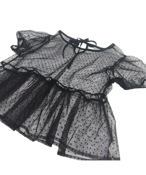 ショー掲載品✨カネコイサオ ドットチュール ピコフリル セットアップレイヤード 2WAY】アンゴラウール ピーコート（01-15WI05-204）｜K.T キヨコ