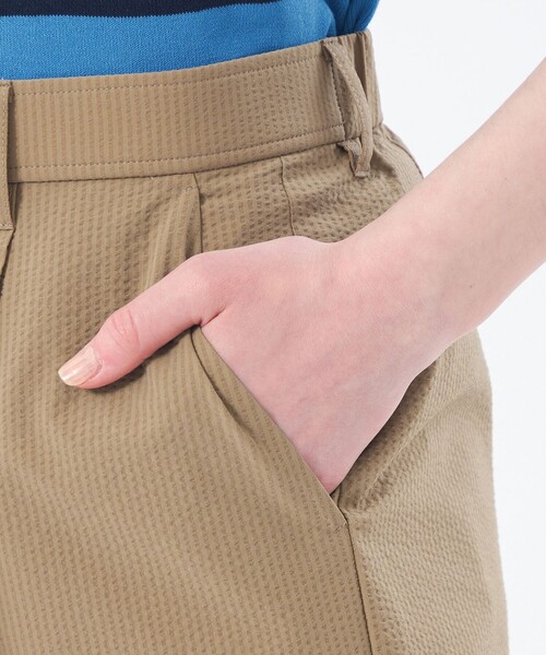 MACKINTOSH PHILOSOPHY（ﾏｯｷﾝﾄｯｼｭ ﾌｨﾛｿﾌｨｰ）の「サマーサッカータックワイドパンツ（その他パンツ・レディース・ブラック/グリーン/ベージュ・38/36/34/40）」の11枚目の写真