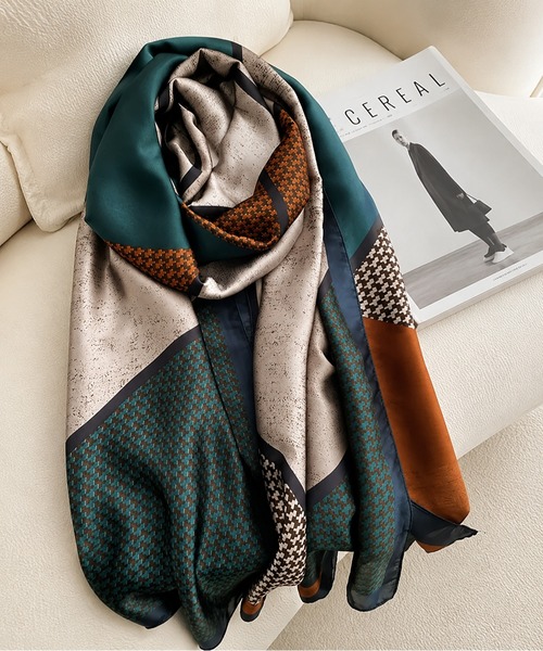 NOLITA LABORATORY(ノリータラボラトリー)の「【 NOLITA / ノリータ 】スタイリッシュ ヴィンテージ風 マルチカラー ストール ショール スカーフ(ストール/ショール・レディース・グリーン・FREE)」の7枚目の写真