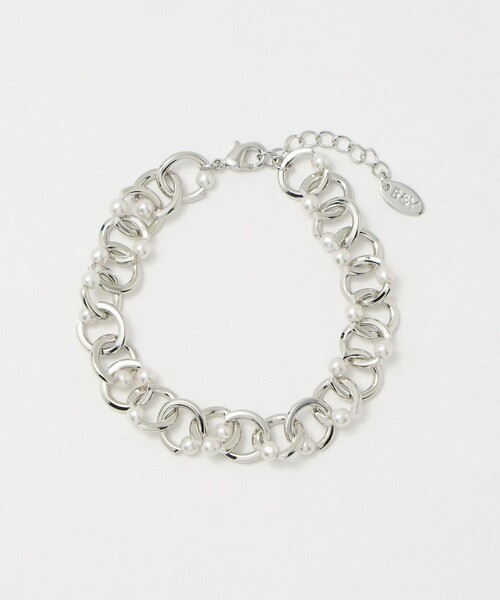 BEAUTY&YOUTH UNITED ARROWS（ビューティーアンドユースユナイテッドアローズ）の「メタル チェーン×パールモチーフ ブレスレット（ブレスレット・レディース・シルバー・FREE）」の3枚目の写真
