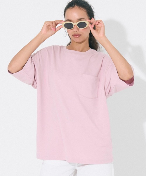 coca（coca）（コカ）の「コットンプレーティングポケットTシャツ 接触冷感/速乾/シワ防止（Tシャツ/カットソー・メンズ・ライトピンク/ライトブルー/チャコール/ホワイト・XL/M/L）」の4枚目の写真