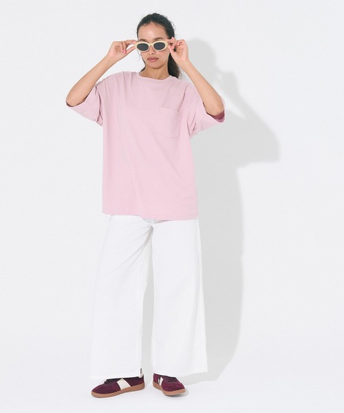 coca（coca）（コカ）の「コットンプレーティングポケットTシャツ 接触冷感/速乾/シワ防止（Tシャツ/カットソー・メンズ・ライトピンク/ライトブルー/チャコール/ホワイト・XL/M/L）」の6枚目の写真