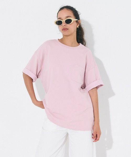 coca（coca）（コカ）の「コットンプレーティングポケットTシャツ 接触冷感/速乾/シワ防止（Tシャツ/カットソー・メンズ・ライトピンク/ライトブルー/チャコール/ホワイト・XL/M/L）」の9枚目の写真