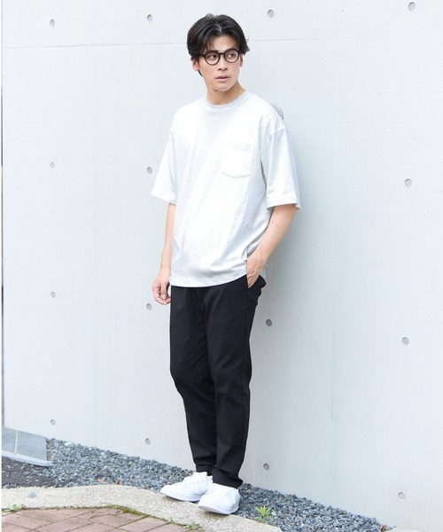 coca（coca）（コカ）の「コットンプレーティングポケットTシャツ 接触冷感/速乾/シワ防止（Tシャツ/カットソー・メンズ・ライトピンク/ライトブルー/チャコール/ホワイト・XL/M/L）」の10枚目の写真