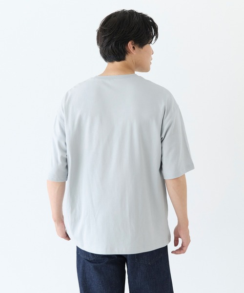 coca（coca）（コカ）の「コットンプレーティングポケットTシャツ 接触冷感/速乾/シワ防止（Tシャツ/カットソー・メンズ・ライトピンク/ライトブルー/チャコール/ホワイト・XL/M/L）」の16枚目の写真