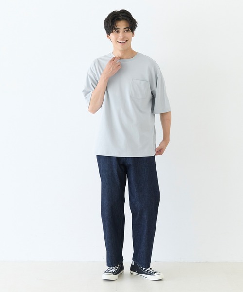 coca（coca）（コカ）の「コットンプレーティングポケットTシャツ 接触冷感/速乾/シワ防止（Tシャツ/カットソー・メンズ・ライトピンク/ライトブルー/チャコール/ホワイト・XL/M/L）」の17枚目の写真