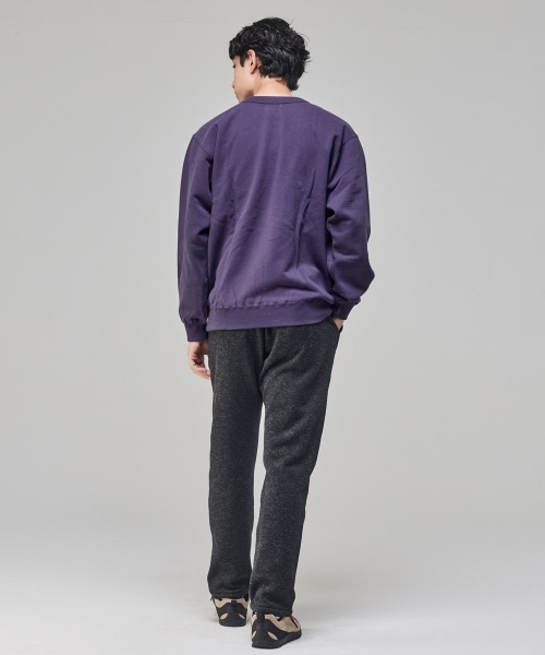 KRIFF MAYER（クリフメイヤー）の「チルタイム裏起毛クルー(顔)（スウェット・メンズ・パープル/チャコール/カラフル/グリーン/グレー/ナチュラル・X-LARGE/LARGE/MEDIUM）」の10枚目の写真