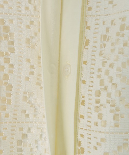marjour(マージュール)の「LACE COMBINATION SHEER SHIRT(シャツ/ブラウス・レディース・オフホワイト/ブラック・M)」の7枚目の写真