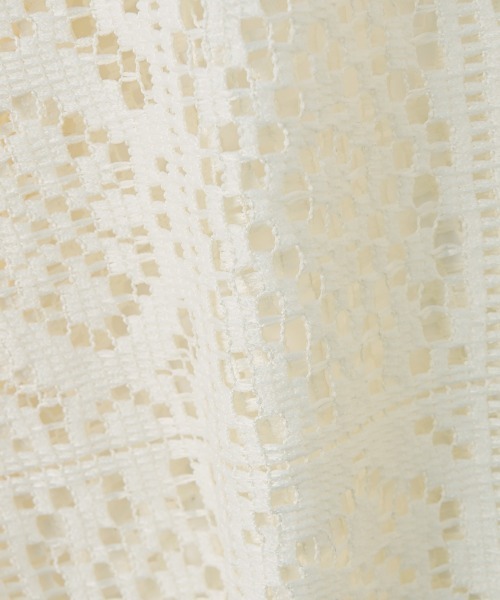 marjour(マージュール)の「LACE COMBINATION SHEER SHIRT(シャツ/ブラウス・レディース・オフホワイト/ブラック・M)」の8枚目の写真