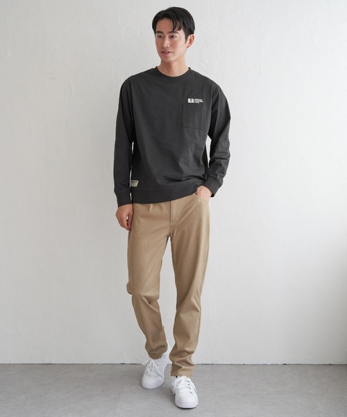ikka（イッカ）の「URBAN NATURE LIFE アーバンネイチャーライフ ドライスピードトレT（Tシャツ/カットソー・メンズ・チャコールグレー/ホワイト/ネイビー/ブラウン/ライム・L/M/XL/S）」の11枚目の写真