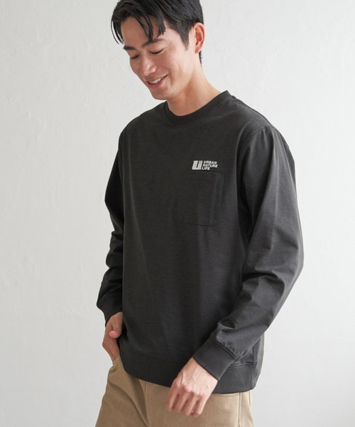 ikka（イッカ）の「URBAN NATURE LIFE アーバンネイチャーライフ ドライスピードトレT（Tシャツ/カットソー・メンズ・チャコールグレー/ホワイト/ネイビー/ブラウン/ライム・L/M/XL/S）」の14枚目の写真