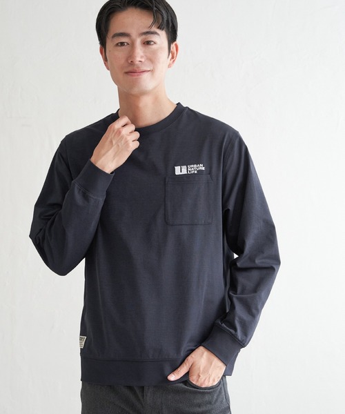 ikka（イッカ）の「URBAN NATURE LIFE アーバンネイチャーライフ ドライスピードトレT（Tシャツ/カットソー・メンズ・チャコールグレー/ホワイト/ネイビー/ブラウン/ライム・L/M/XL/S）」の20枚目の写真