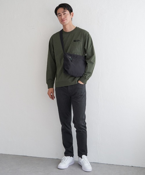 ikka（イッカ）の「URBAN NATURE LIFE アーバンネイチャーライフ ドライスピードトレT（Tシャツ/カットソー・メンズ・チャコールグレー/ホワイト/ネイビー/ブラウン/ライム・L/M/XL/S）」の21枚目の写真