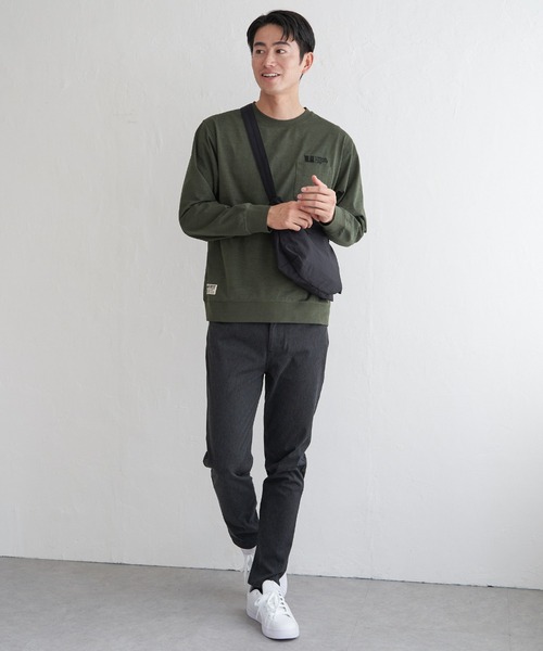 ikka（イッカ）の「URBAN NATURE LIFE アーバンネイチャーライフ ドライスピードトレT（Tシャツ/カットソー・メンズ・チャコールグレー/ホワイト/ネイビー/ブラウン/ライム・L/M/XL/S）」の22枚目の写真