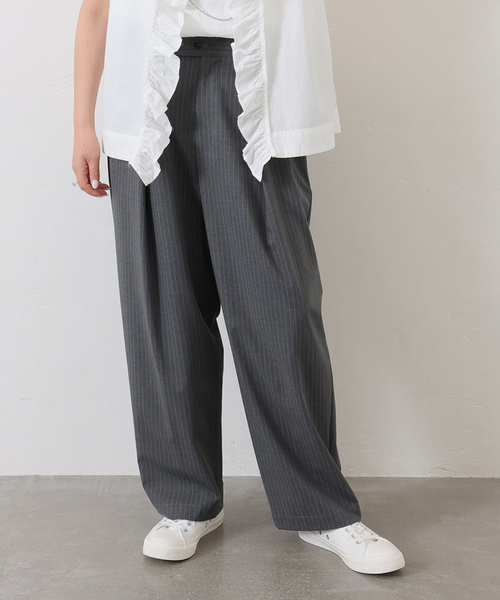 ジャーナルスタンダードラックス | TRツイルストレッチ タックパンツ JOURNAL STANDARD LUXE（ジャーナルスタンダード ラックス）の