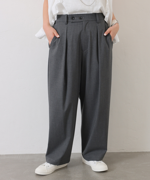 JOURNAL STANDARD LUXE(ジャーナルスタンダード ラックス)の「TRストレッチ 1タックパンツ(スラックス・レディース・チャコールグレー/ネイビー・SMALL/MEDIUM)」の11枚目の写真