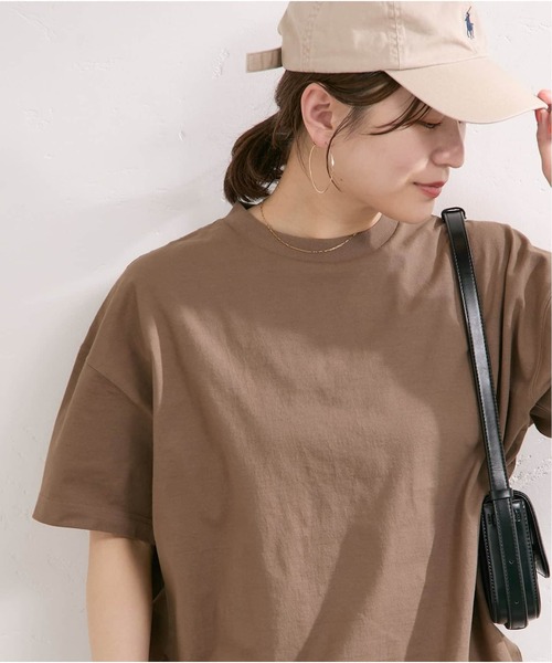 JOURNAL STANDARD(ジャーナルスタンダード)の「《追加5》シャーリングTシャツ(Tシャツ/カットソー・レディース・ブラック/ブラウン系その他/ホワイト・FREE)」の12枚目の写真