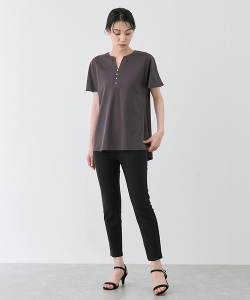 Jayro（ジャイロ）の「ポンチスキッパープルオーバー（Tシャツ/カットソー・レディース・ブラック/オフホワイト/ピンク/グレー・M）」の19枚目の写真