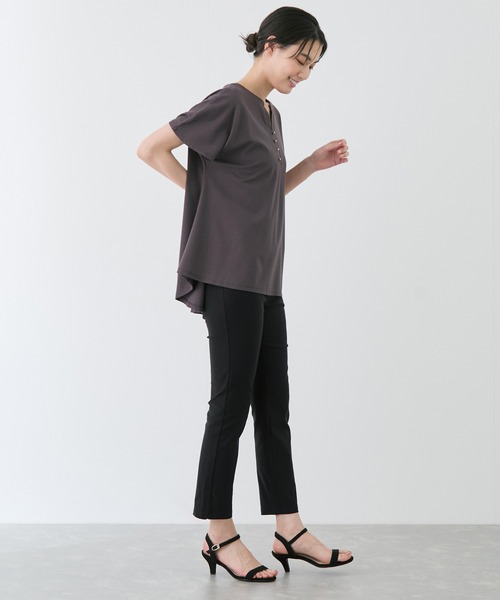 Jayro（ジャイロ）の「ポンチスキッパープルオーバー（Tシャツ/カットソー・レディース・ブラック/オフホワイト/ピンク/グレー・M）」の20枚目の写真