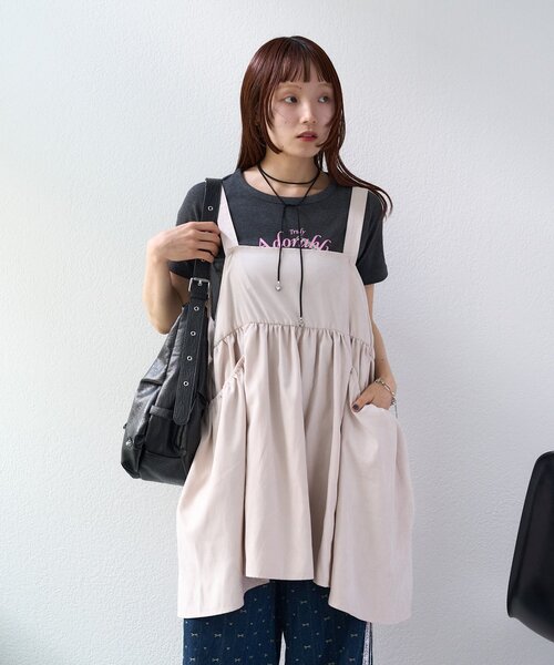 w closet(ダブルクローゼット)の「【25AW】リボン2WAYピーチワンピ(シャツ/ブラウス・レディース・ブラック/アイボリー/オフホワイト/ブルー・FREE)」の19枚目の写真