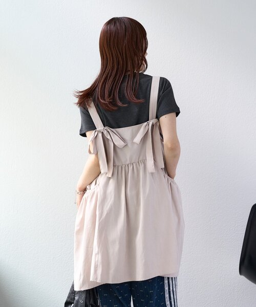 w closet(ダブルクローゼット)の「【25AW】リボン2WAYピーチワンピ(シャツ/ブラウス・レディース・ブラック/アイボリー/オフホワイト/ブルー・FREE)」の22枚目の写真