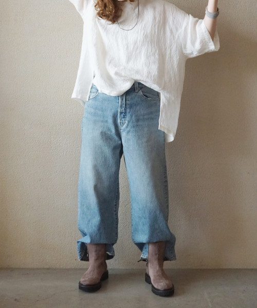 JOURNAL STANDARD LUXE(ジャーナルスタンダード ラックス)の「13.5OZデニム フレアー5PK(デニムパンツ・レディース・サックスブルー・LARGE/MEDIUM/SMALL)」の22枚目の写真