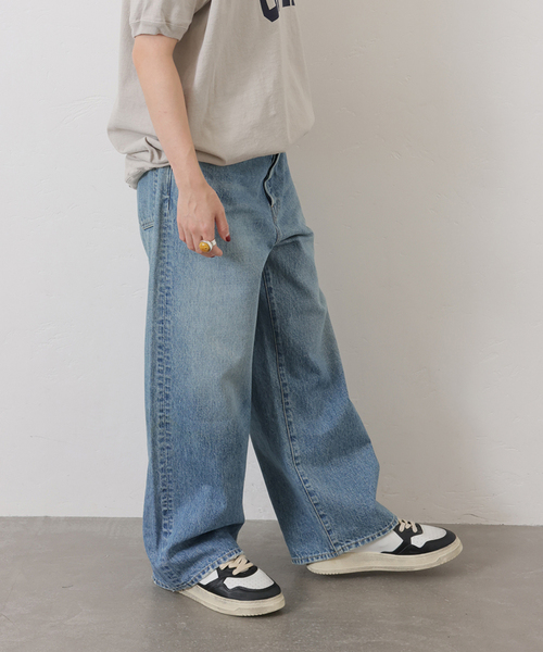JOURNAL STANDARD LUXE(ジャーナルスタンダード ラックス)の「13.5OZデニム フレアー5PK(デニムパンツ・レディース・サックスブルー・LARGE/MEDIUM/SMALL)」の5枚目の写真