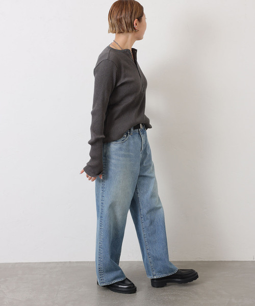 JOURNAL STANDARD LUXE(ジャーナルスタンダード ラックス)の「13.5OZデニム フレアー5PK(デニムパンツ・レディース・サックスブルー・LARGE/MEDIUM/SMALL)」の7枚目の写真