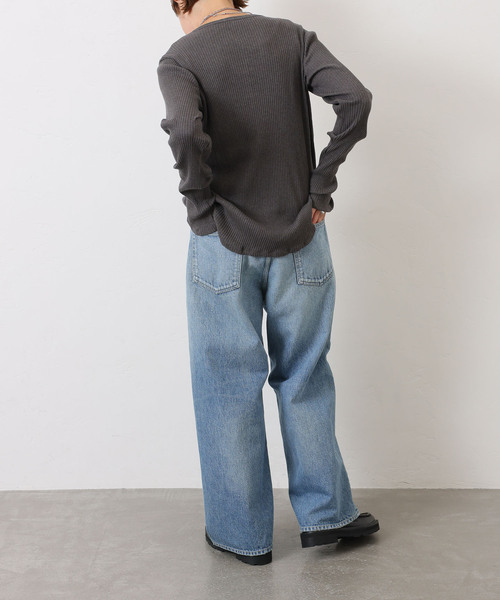 JOURNAL STANDARD LUXE(ジャーナルスタンダード ラックス)の「13.5OZデニム フレアー5PK(デニムパンツ・レディース・サックスブルー・LARGE/MEDIUM/SMALL)」の8枚目の写真