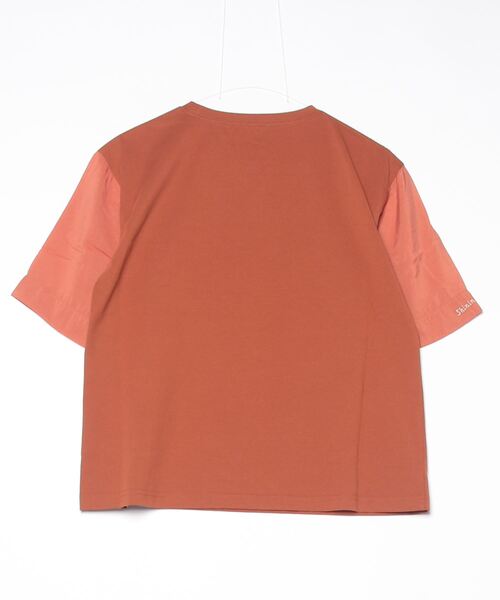 EGLANTINE(エグランティーヌ)の「EGLANTINE ロゴスパンコール半袖カットソー(Tシャツ/カットソー・レディース・サンドベージュ/ブラック/レンガ/ダークブラウン・38)」の10枚目の写真