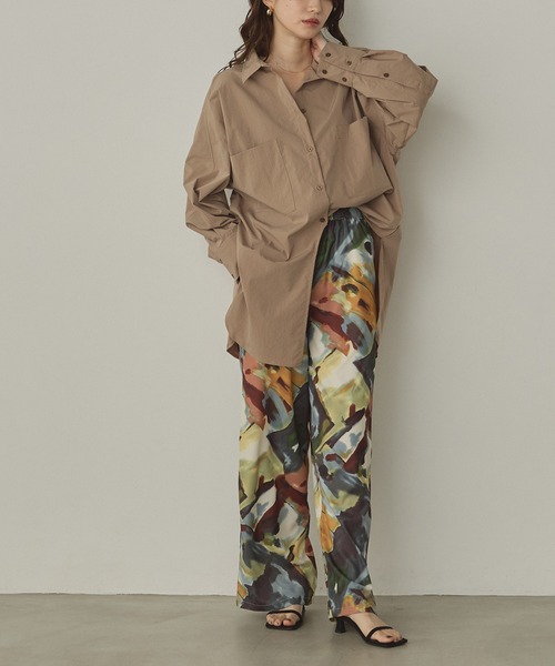 hunch（ハンチ）の「ジョーゼット柄 ストレートパンツ（その他パンツ・レディース・ブラック系その他/カラフル・FREE）」の19枚目の写真