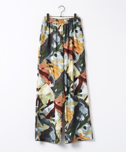 hunch（ハンチ）の「ジョーゼット柄 ストレートパンツ（その他パンツ・レディース・ブラック系その他/カラフル・FREE）」の5枚目の写真