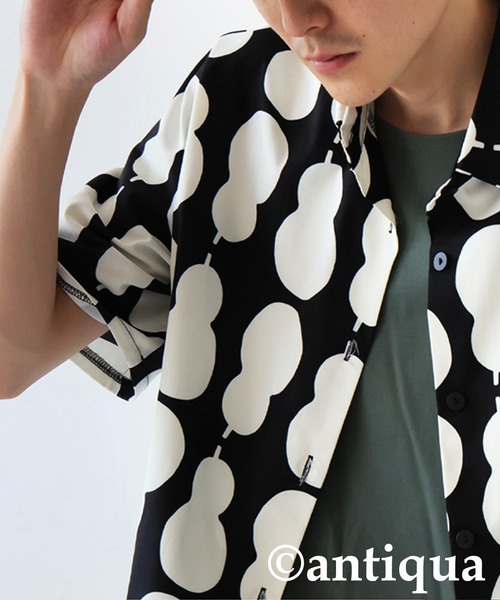 antiqua(アンティカ)の「ひょうたん柄シャツ(シャツ/ブラウス・レディース・ブラック・ONESIZE)」の11枚目の写真