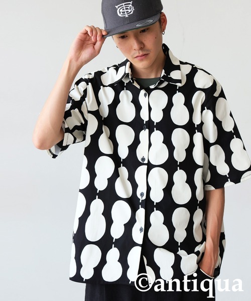 antiqua(アンティカ)の「ひょうたん柄シャツ(シャツ/ブラウス・レディース・ブラック・ONESIZE)」の13枚目の写真