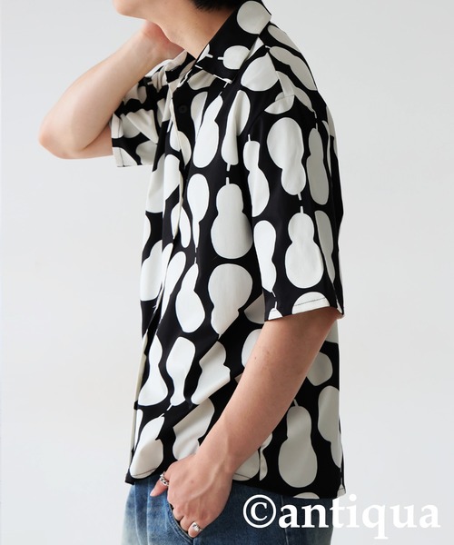antiqua(アンティカ)の「ひょうたん柄シャツ(シャツ/ブラウス・レディース・ブラック・ONESIZE)」の14枚目の写真