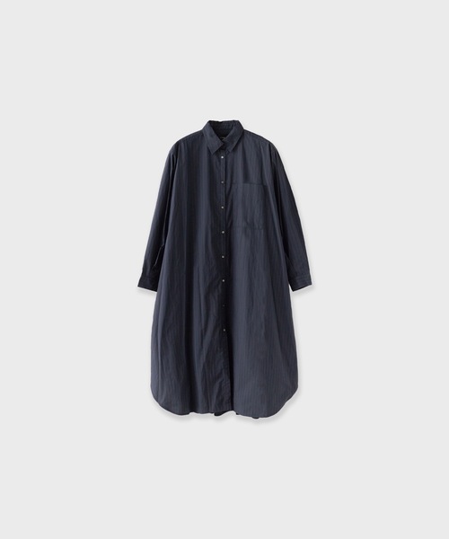 c/est(シーエ)の「c/est/ LOSS シャツワンピース 秋服 冬服(シャツワンピース・レディース・オフホワイト/ブルー/ネイビー・FREE)」の1枚目の写真