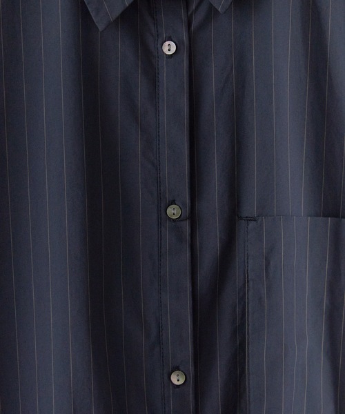 c/est(シーエ)の「c/est/ LOSS シャツワンピース 秋服 冬服(シャツワンピース・レディース・オフホワイト/ブルー/ネイビー・FREE)」の8枚目の写真