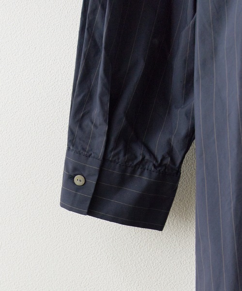 c/est(シーエ)の「c/est/ LOSS シャツワンピース 秋服 冬服(シャツワンピース・レディース・オフホワイト/ブルー/ネイビー・FREE)」の11枚目の写真