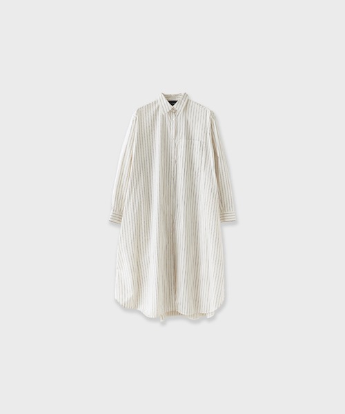 c/est(シーエ)の「c/est/ LOSS シャツワンピース 秋服 冬服(シャツワンピース・レディース・オフホワイト/ブルー/ネイビー・FREE)」の4枚目の写真