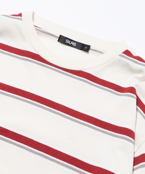 SILAS(サイラス)の「STRIPE L/S TEE(Tシャツ/カットソー・メンズ・ベージュ/オフホワイト・XL/L/M)」の6枚目の写真