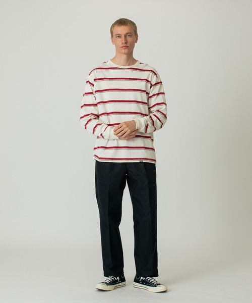 SILAS(サイラス)の「STRIPE L/S TEE(Tシャツ/カットソー・メンズ・ベージュ/オフホワイト・XL/L/M)」の11枚目の写真