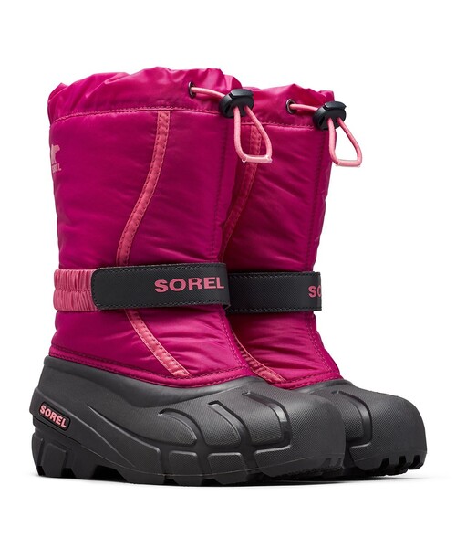 SOREL(ソレル)の「防水 防滑 防寒 SOREL/ユース フルーリー ブーツ/ソレル(ブーツ・キッズ・ブルー/ブラック/ピンク・24.0cm/21.0cm/23.0cm/22.0cm/19.0cm/20.0cm)」の1枚目の写真