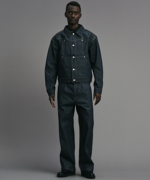 BAL（バル）の「12OZ STRAIGHT LEG 5P JEAN（デニムパンツ・メンズ・インディゴブルー/ブラック・4/3/2/1）」の2枚目の写真