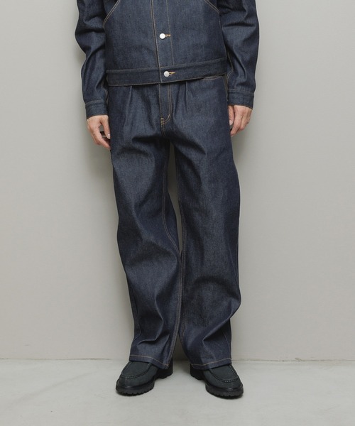 BAL（バル）の「12OZ STRAIGHT LEG 5P JEAN（デニムパンツ・メンズ・インディゴブルー/ブラック・4/3/2/1）」の4枚目の写真