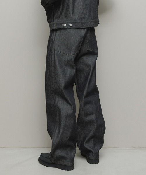 BAL（バル）の「12OZ STRAIGHT LEG 5P JEAN（デニムパンツ・メンズ・インディゴブルー/ブラック・4/3/2/1）」の8枚目の写真