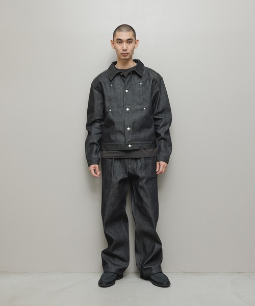 BAL（バル）の「12OZ STRAIGHT LEG 5P JEAN（デニムパンツ・メンズ・インディゴブルー/ブラック・4/3/2/1）」の19枚目の写真